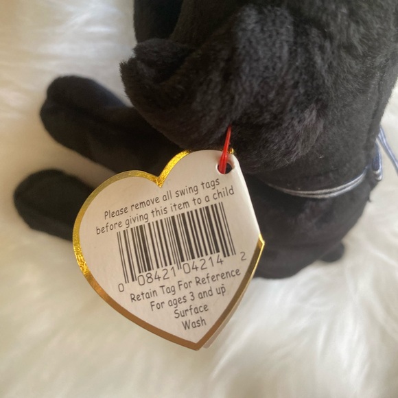 TY original Luke the black lab beanie baby - Picture 8 of 11